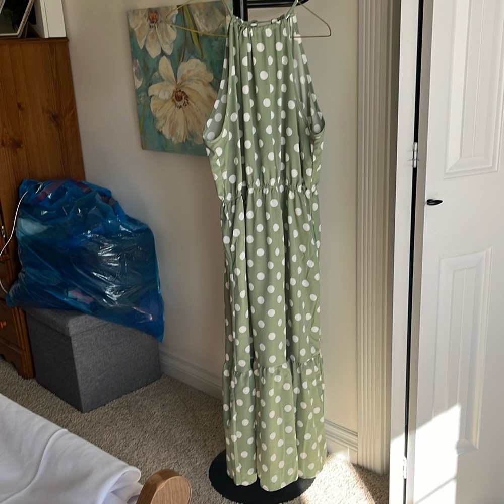 Fall halter dress in XL
